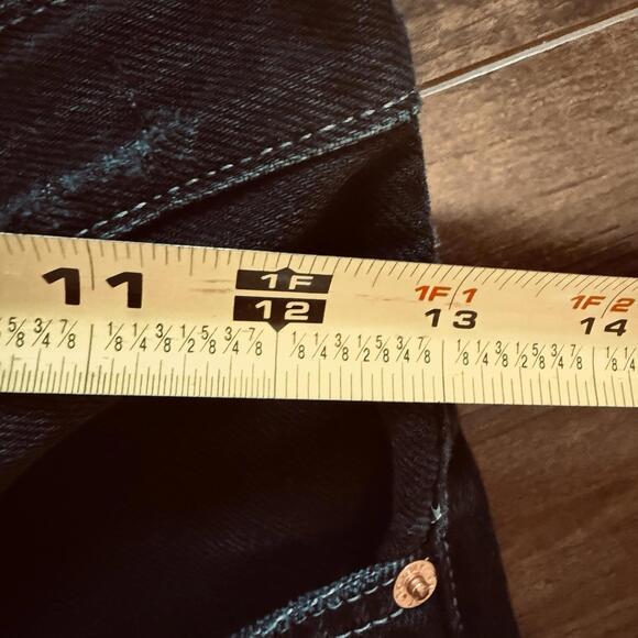 Tommy Jeans Women’s Ultra High Rise Mom Jeans Black Distressed Size 25 - Picture 7 of 9